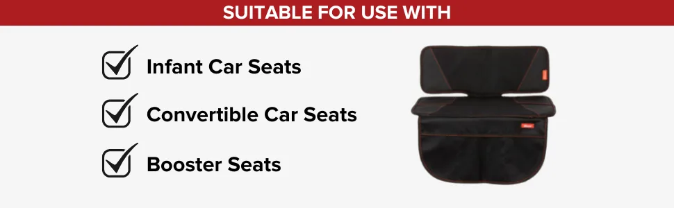 Diono Super Mat Vehicle Seat Protector Black 1 Count (Pack of 1) - Super Mat Black