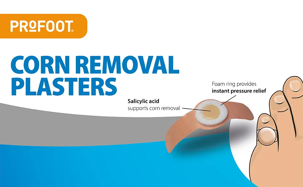 Profoot Corn Removal Plaster 6 Count (Pack of 1) - Corn Removal Plasters