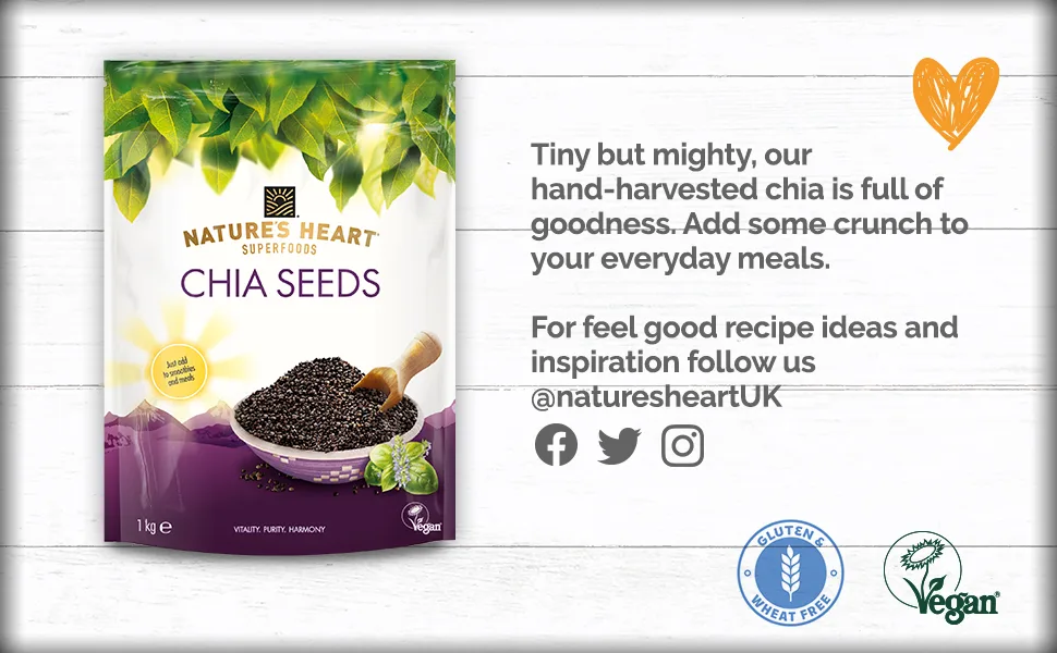 Terrafertil Nature s Heart Chia Seeds 1 kg - Chia