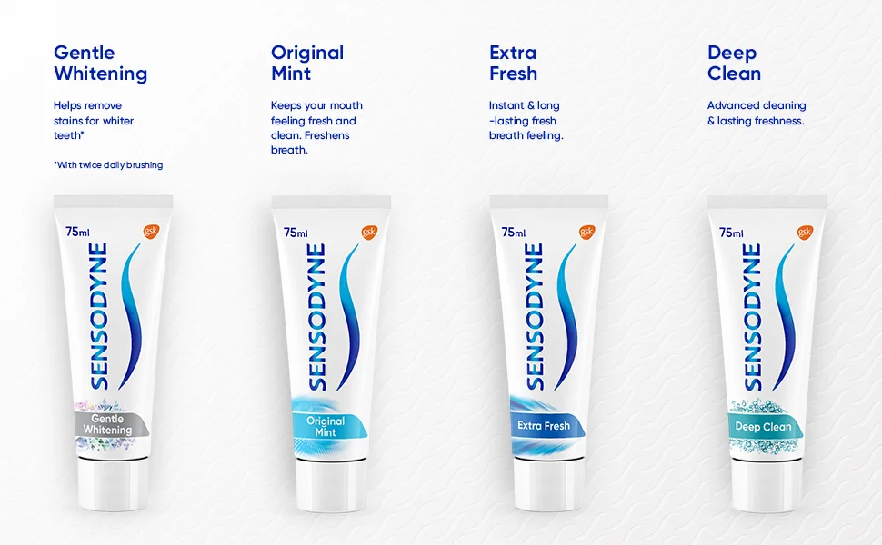 Sensodyne Sensitive Extra Fresh Daily Care Toothpaste 75ml 75 ml (Pack of 1) Extra Fresh - Sensodyne Daily Care