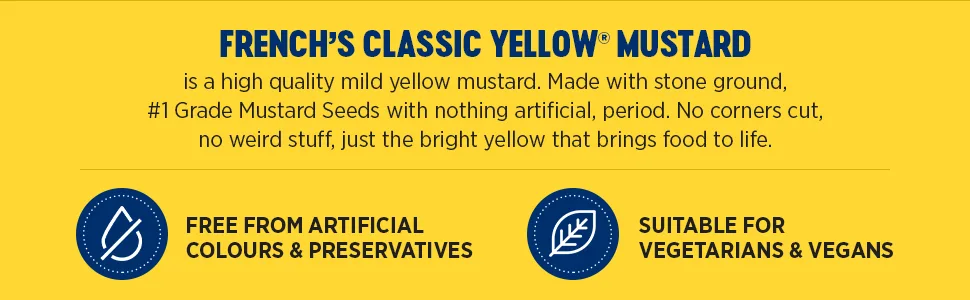 French's Classic Yellow Mustard 226g Yellow Mustard 226 g (Pack of 1) - product information 5