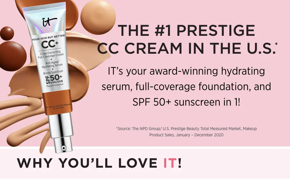 IT Cosmetics Your Skin But Better CC Cream with SPF 50+ Medium 1.08 fl oz - product information 1