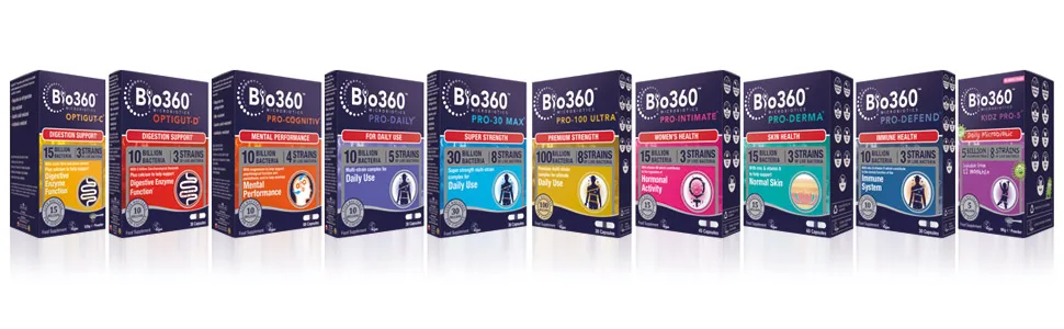 Natures Aid Bio360 Pro-30 Max (30 Billion Bacteria) from Natures Aid 60 Capsules Bio360 Pro-30 MAX 60 Capsules - Bio360 product range microbiotics