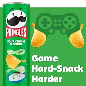 Pringles Sour Cream & Onion Crisps 200g - gaming sco