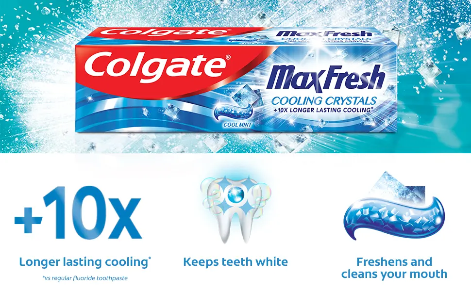 Colgate Max Fresh Cooling Crystals Toothpaste 125ml 125ml Cooling Crystals - toothpaste