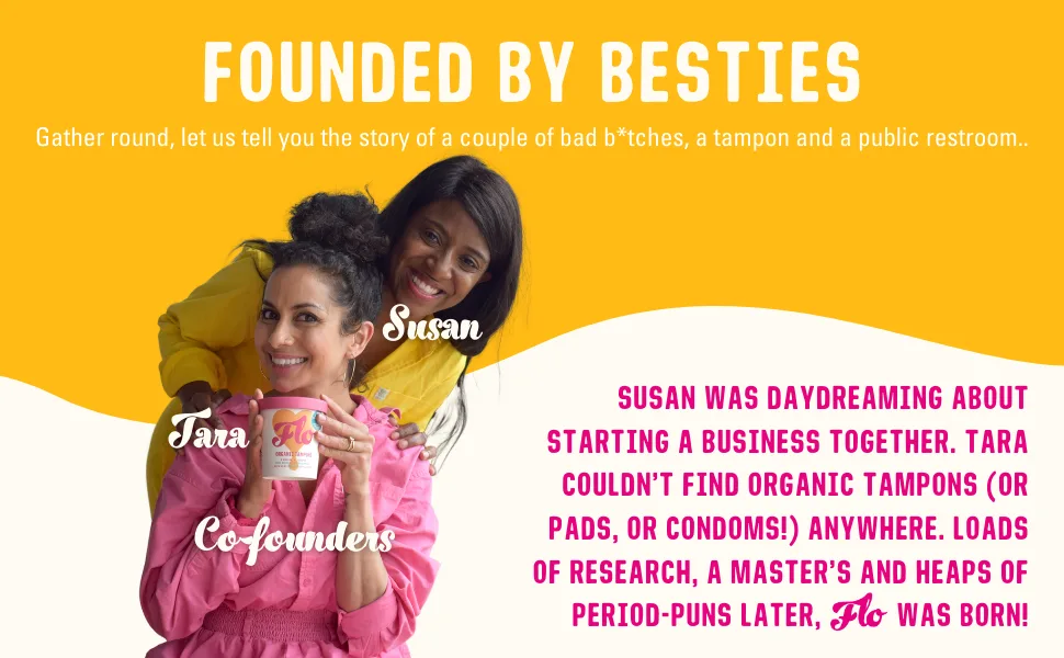 FLO Applicator Tampons Made from Organic Cotton Biodegradable Regular and Super Combo Pack 14 Count (Pack of 1) - founded by besties