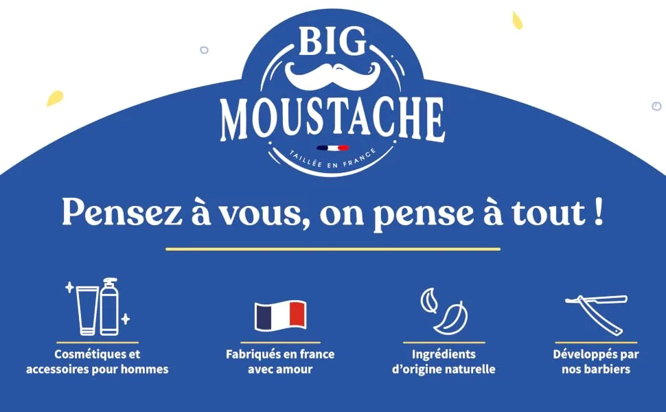 Big Moustache - Beard bib - Shaving Apron - Banner, content, A+