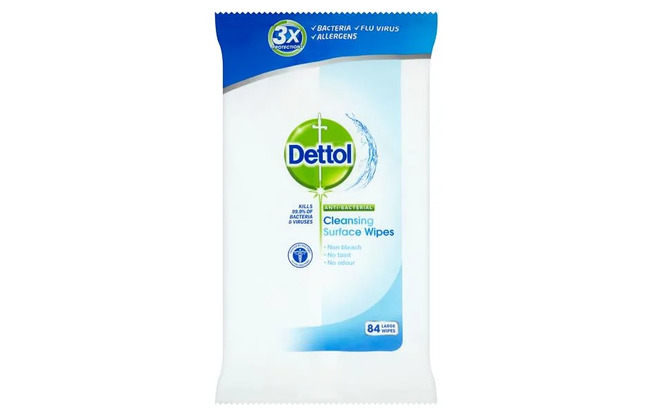 Dettol Anti-Bacterial Biodegradable Large Surface Wipes 110ea - product information 1