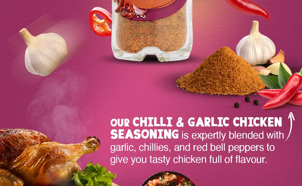 Schwartz Chicken Seasoning Chilli & Garlic 48 g - product information 2