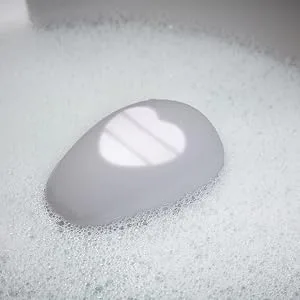 Shnuggle Pebbly Bath Thermometer | Easy Read Display | BPA Free | Suitable from 0 Months + Grey Thermometer for bath - Bath Thermometer
