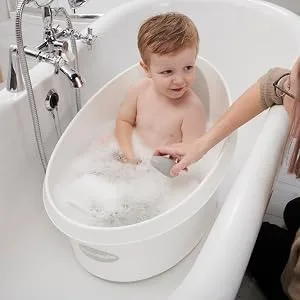 Shnuggle Pebbly Bath Thermometer | Easy Read Display | BPA Free | Suitable from 0 Months + Grey Thermometer for bath - Bath Thermometer Baby Toddler