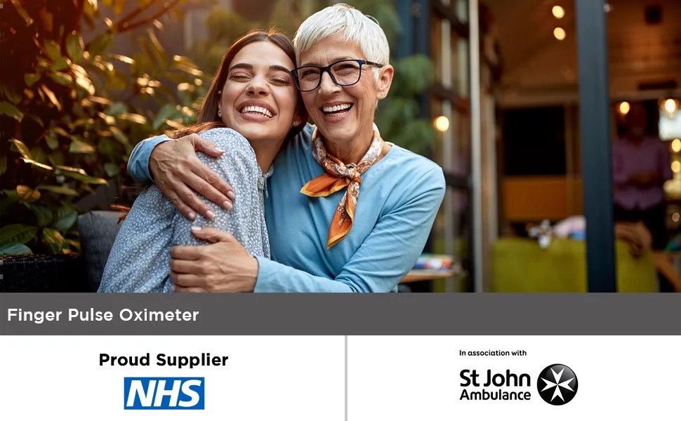 Kinetik Wellbeing Finger Pulse Oximeter In Association with St John Ambulance Single - Finger Pulse Oximeter