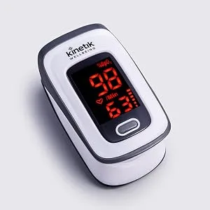 Kinetik Wellbeing Finger Pulse Oximeter In Association with St John Ambulance Single - read
