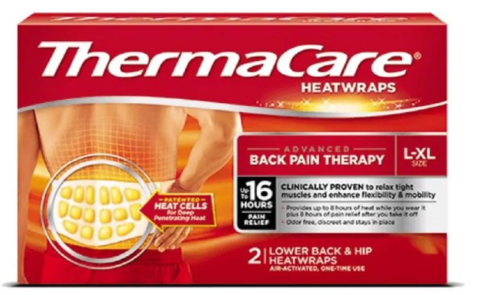 ThermaCare Lower Back Heat Wrap (4 Count) 1 Pack 4 Count (Pack of 1) - product information 1
