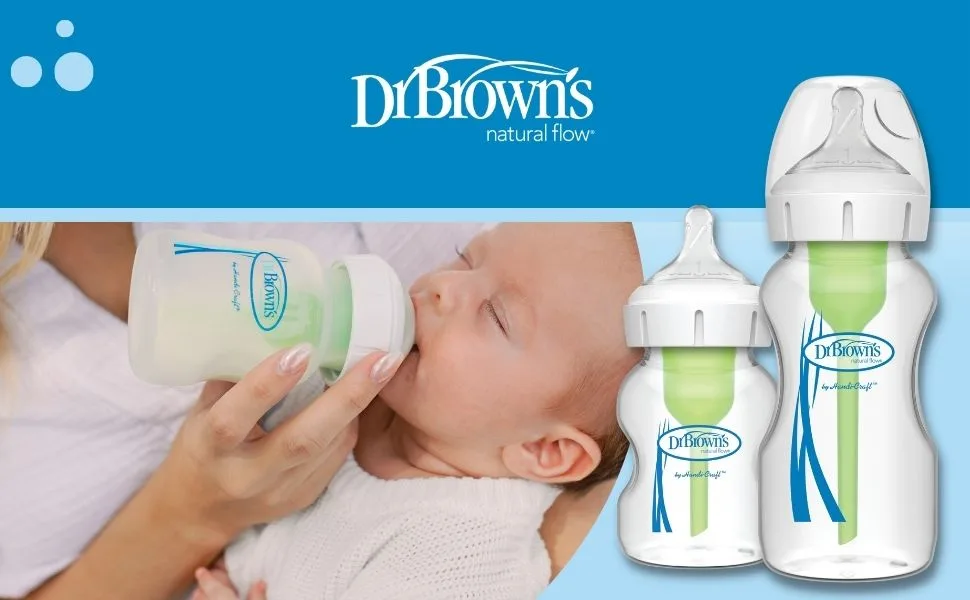 Dr. Brown's Natural Flow Options+ Anti-Colic Baby Bottle Gift Set Blue - options+ bottles