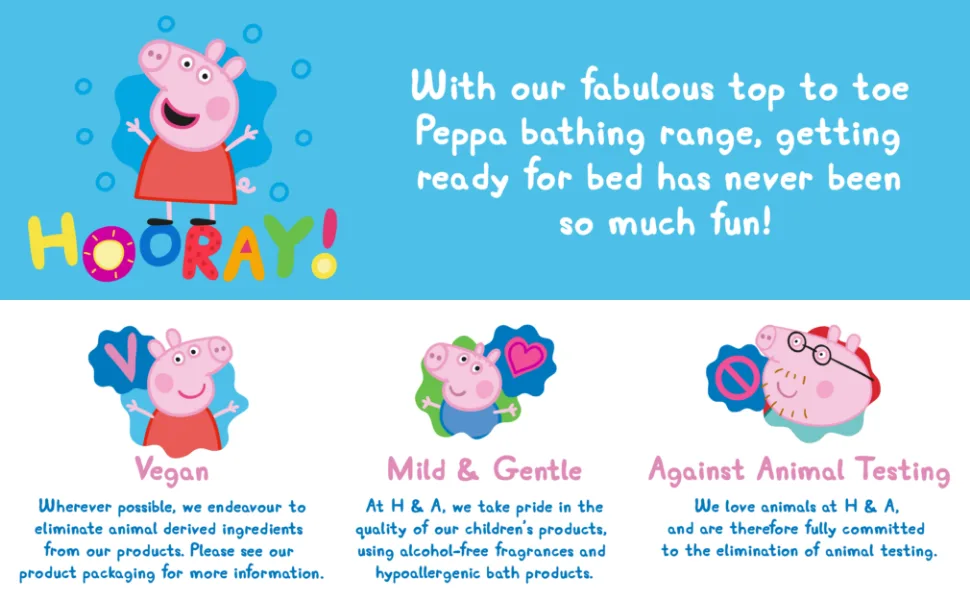 PEPPA PIG TOOTHBRUSH DUO - with the fabulous top to toe peppa bathin range, getting ready for bed has never been so much fun!