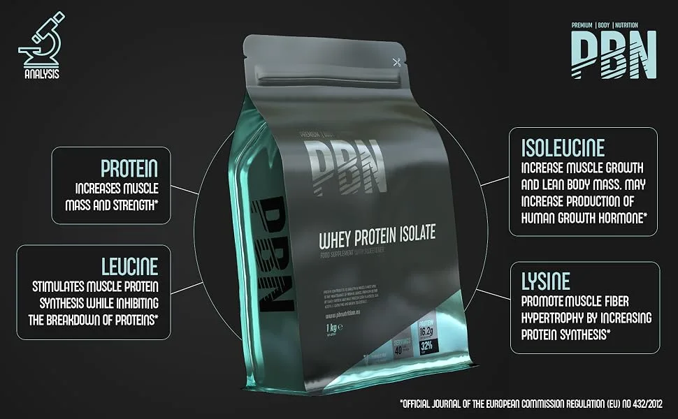 PBN - Premium Body Nutrition - Whey-ISOLATE Protein Powder 1kg Chocolate - 33 Servings Chocolate 1 kg (Pack of 1) - whey powder