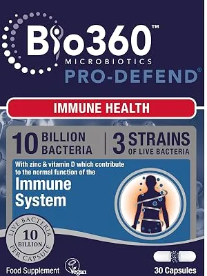 Natures Aid Bio360 Pro-DEFEND (10 Billion Bacteria) from Natures Aid Immune Health 30 Capsules Bio360 Pro-DEFEND 30 Capsules - Pro-DEFEND