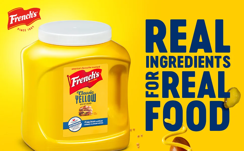 French's Classic Yellow Mustard Deep & Tangy Flavour Versatile Condiment Bulk Container Food Service Size 2.9kg 1 2.9 kg (Pack of 1) - Module 1