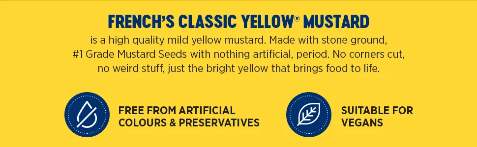 French's Classic Yellow Mustard Deep & Tangy Flavour Versatile Condiment Bulk Container Food Service Size 2.9kg 1 2.9 kg (Pack of 1) - Module 5