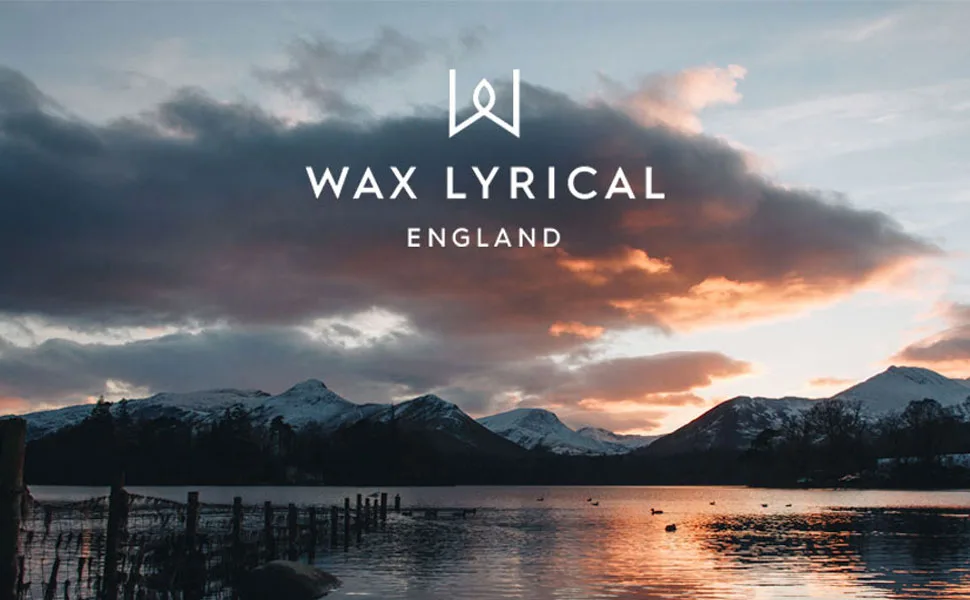Wax Lyrical Candle Blue Tin Candle Tin - Lake District Wax Lyrical