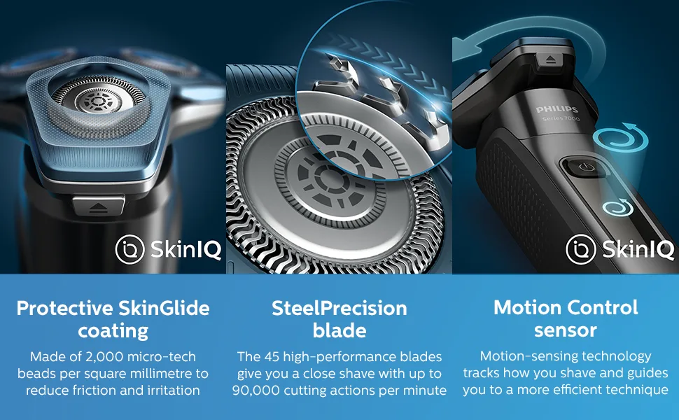 Philips Shaver Series 7000 Dry And Wet Electric Shaver Men (Model S7788/55) S7000 Chrome - product information 3