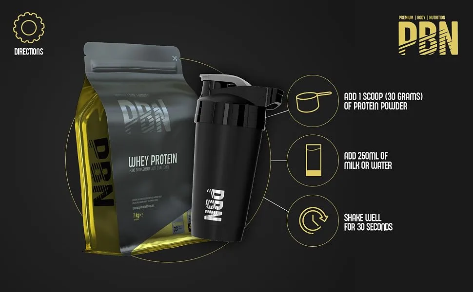 PBN - Premium Body Nutrition Whey Protein1kg Chocolate Hazelnut New Improved Flavour Chocolate Hazelnut 1 kg (Pack of 1) - product information 3