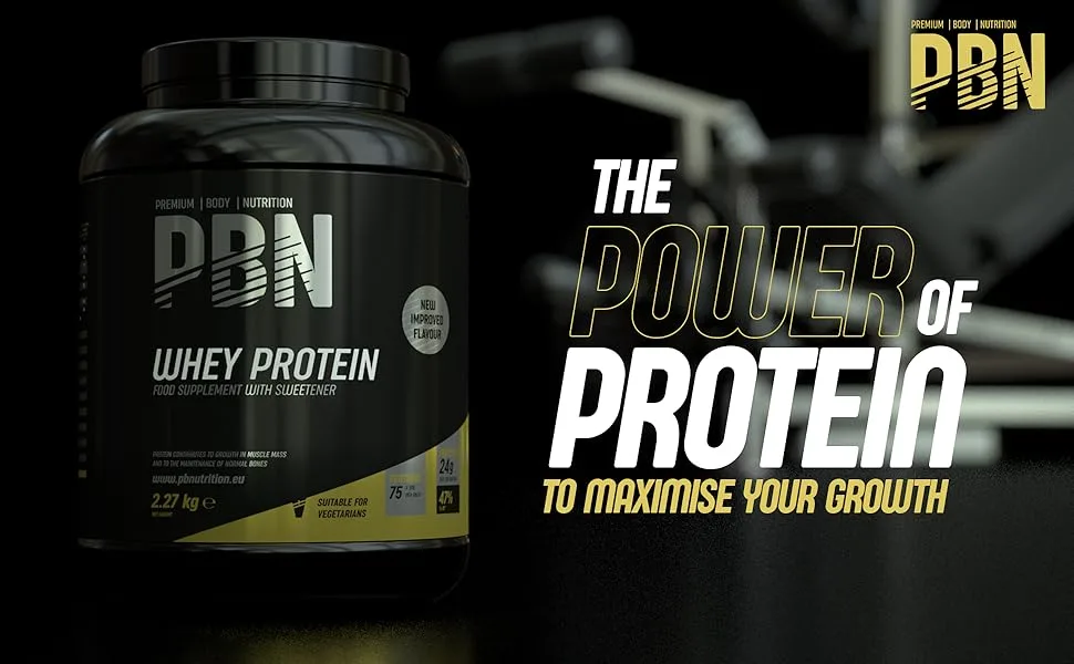 PBN - Premium Body Nutrition Whey Protein 2.27kg Chocolate New Improved Flavour - whey protein powder
