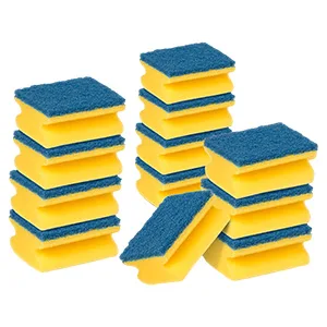 Scotch-Brite Delicate Non-Scratch Sponge Scourer 12 Pieces - Ideal Everyday Washing up sponge use on Non-Stick Cookware and Glass Blue - Non Scratch Nailsaver sponge - product information 2