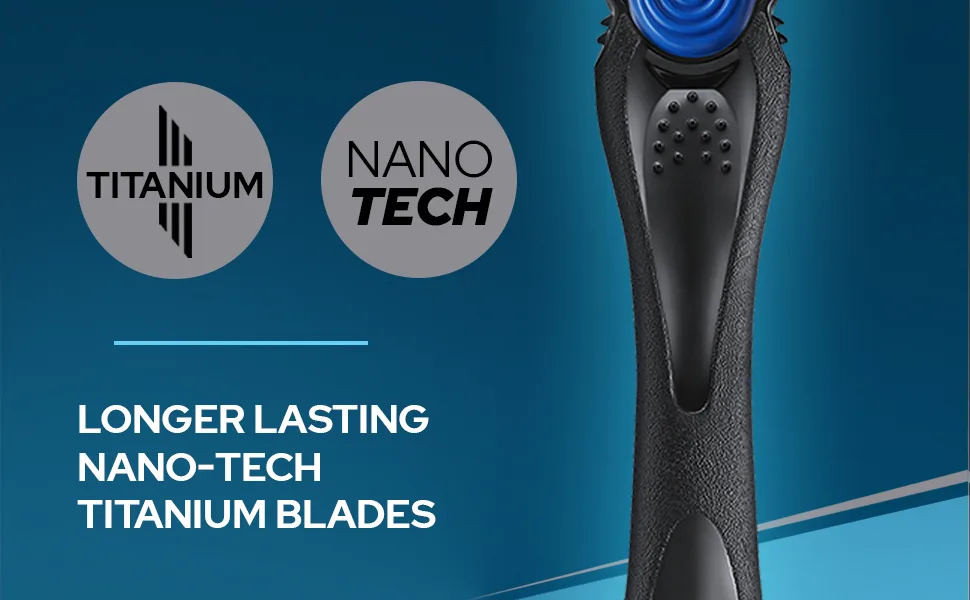 BIC Hybrid 3 Flex Refillable Men's Razor Kit 90% Recycled Plastic Handle and 3-Blade Refills - Box of 1+2 - product information 2
