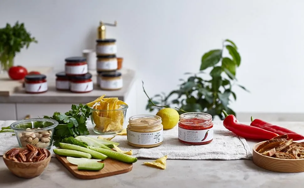 Odysea Houmous Glass Jar 265 g - dips and mezes
