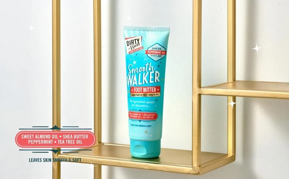 Dirty Works Smooth Walker Foot Butter Vegan Peppermint Foot Cream 125ml - Smooth Walker Foot Cream1