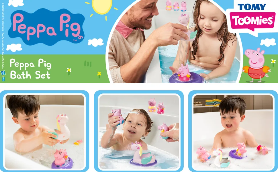 Peppa Pig E73319 Bath Toys Multicoloured Multicoloured Single - Peppa Pig, Bath Set, Toomies