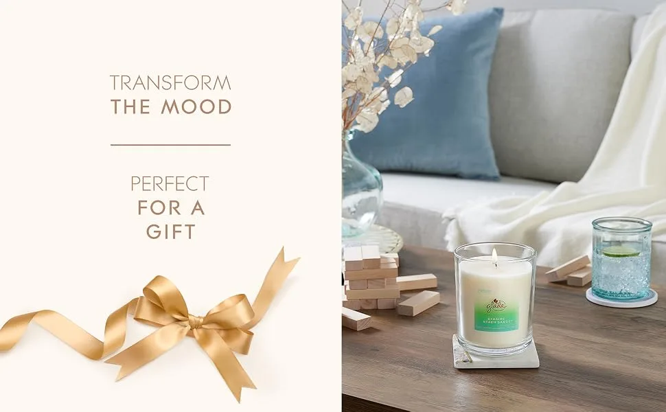 Glade Extra Large Scented Candle Home D cor Jar Candle Infused with Essential Oils 85 Hour Burn Time Seaside Beach Sands 454g - glade