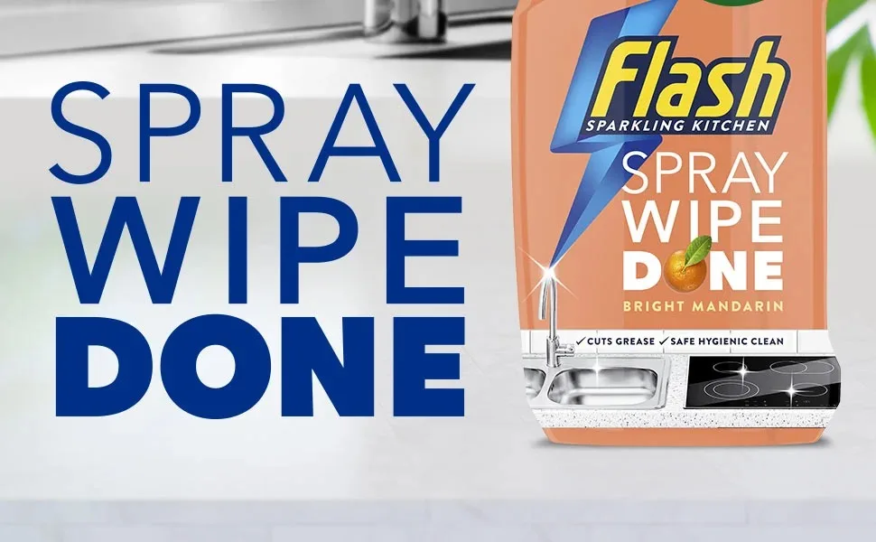Flash Bathroom Anti-Bacterial Cleaning Spray 800ml 800 ml (Pack of 1) - Flash