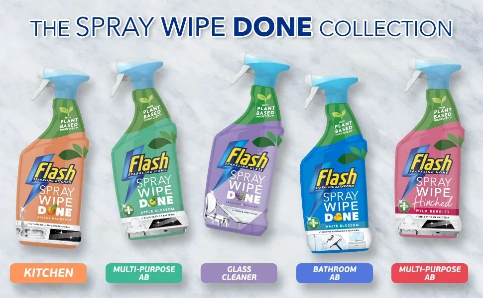 Flash Bathroom Anti-Bacterial Cleaning Spray 800ml 800 ml (Pack of 1) - Flash
