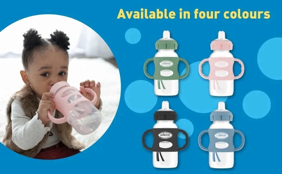 Dr. Brown's Sippy Bottle Light Blue - 9oz - sippy bottle 3