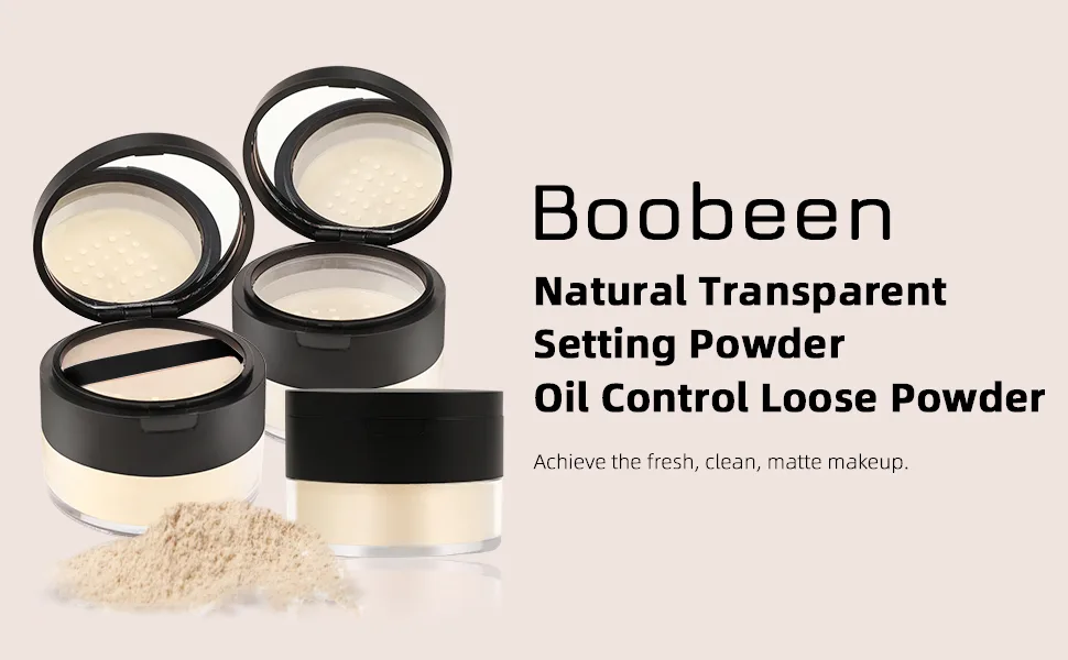 Boobeen Oil Control Loose Powder Translucent Setting Powder Smooth Loose Face Powder Lightweight&Long Lasting Makeup Setting Foundation Powder Matte Tint C02 - product information 1