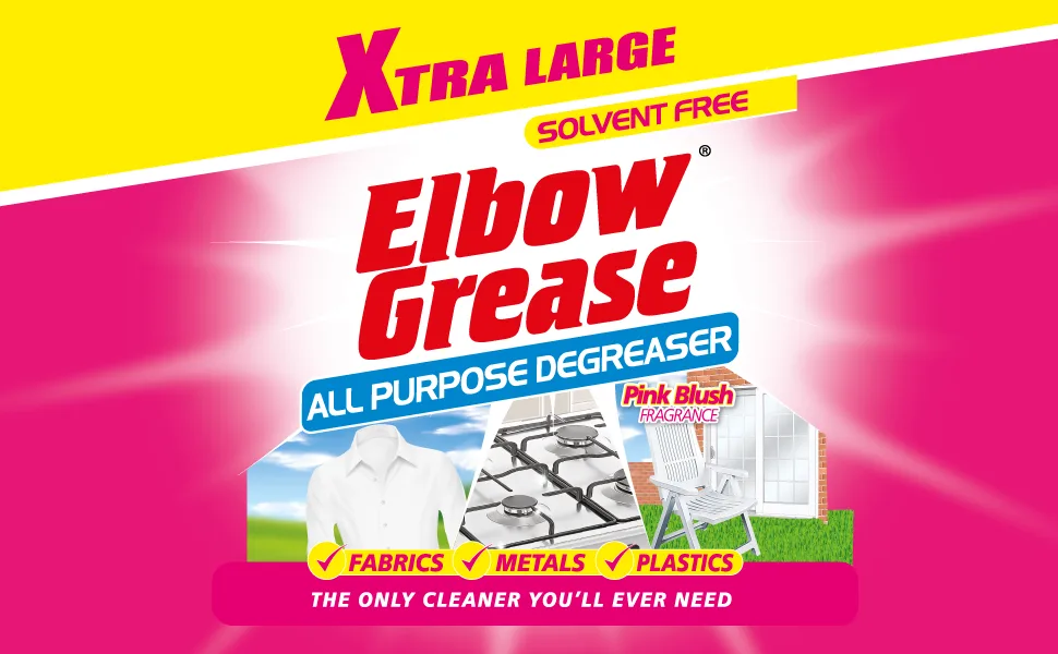 Elbow Grease Pink All Purpose Degreaser 1L Xtra Large Spray Bottle Multi-Use Cleaner 1 L (Pack Of 1) - product information 1