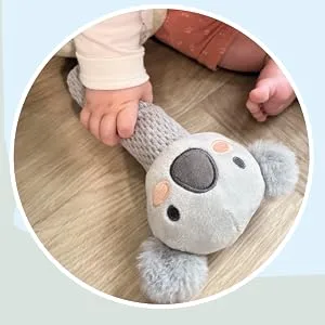 Nuby Animal Adventures Baby Gift Set 3-Piece Keepsake Set | Comforter Squeaker & Rattle | Gift Box Included | Suitable from Birth - AA_Gift_2