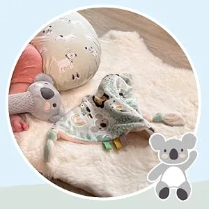 Nuby Animal Adventures Baby Gift Set 3-Piece Keepsake Set | Comforter Squeaker & Rattle | Gift Box Included | Suitable from Birth - AA_Gift_3