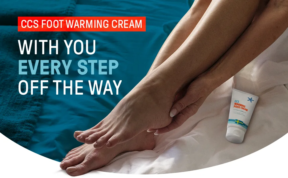 CCS Warming Foot Cream 150ml - Moisturise and Soften Dry Skin and Cold Feet with a warming sensation - 01 CCS Warming Cream