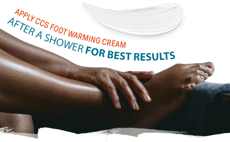 CCS Warming Foot Cream 150ml - Moisturise and Soften Dry Skin and Cold Feet with a warming sensation - 03 CCS Warming Cream
