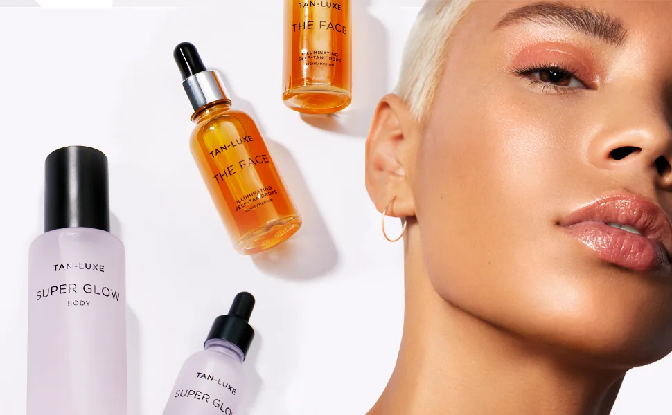 Tan Luxe THE FACE Self Tanning Drops Light/Medium 10ml - banner