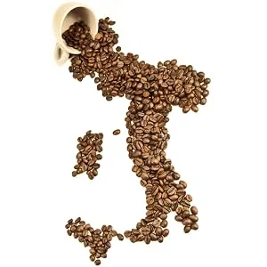 Harboryam coffee beans - Authentic blend Caff Napoletano 100% Arabica medium roast made in Italy (1kg 1xbag) - coffee made in italy