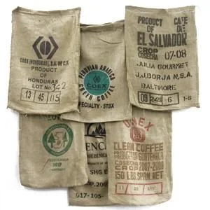 Harboryam coffee beans - Authentic blend Caff Napoletano 100% Arabica medium roast made in Italy (1kg 1xbag) - jute hessian coffee sack