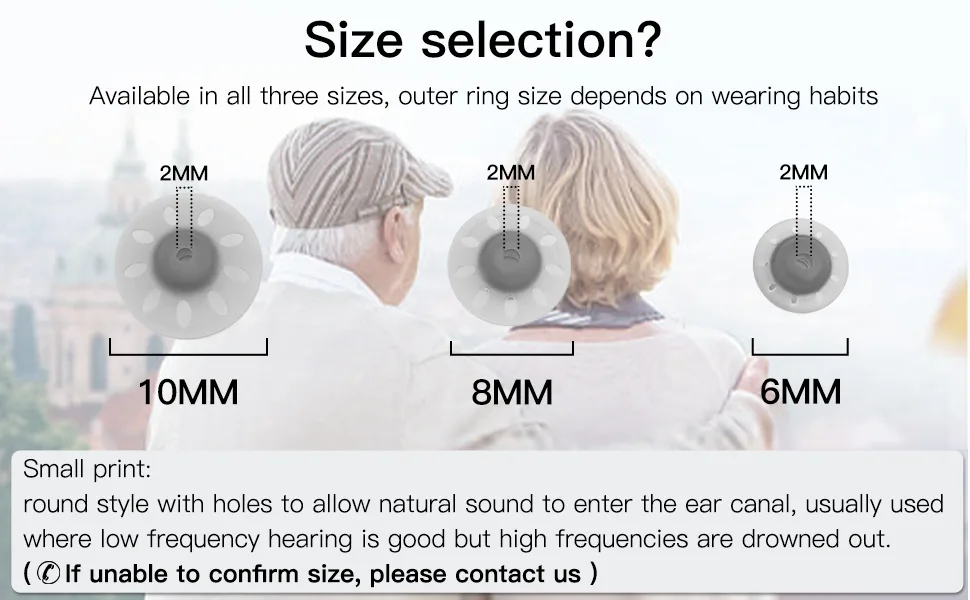 GBARAN Hearing Aid Domes 20pcs Hearing Aid Open Domes Suitable for Weople with Moderate Hearing Loss-M - Hearing Aid Domes