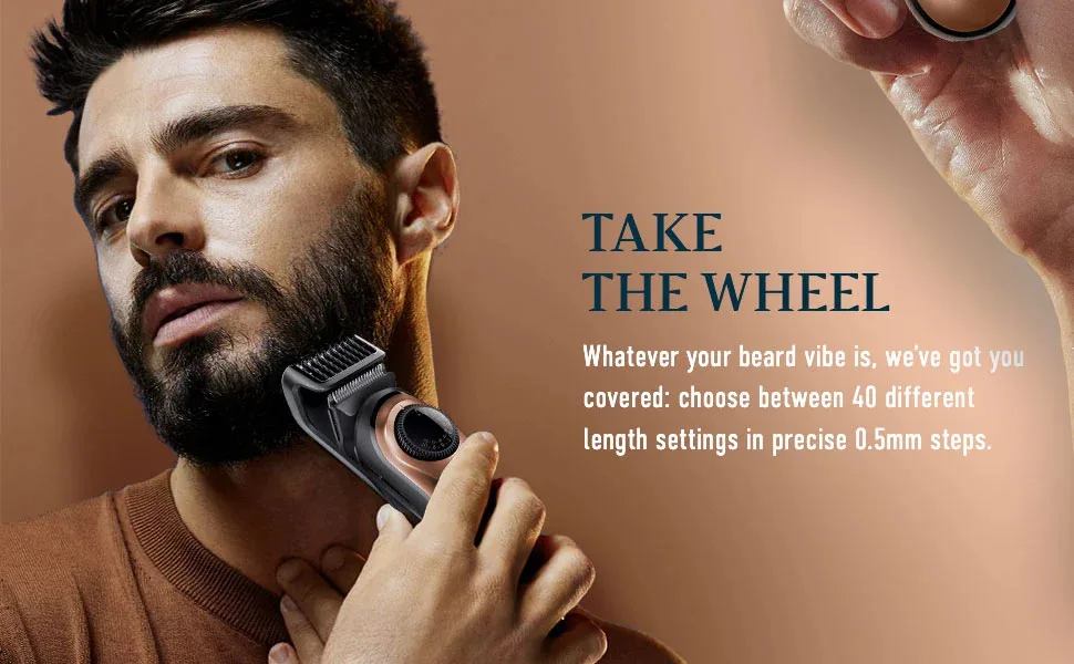King C. Gillette Men's Beard Trimmer PRO with Precision Wheel for 40 Beard Lengths - product information 2