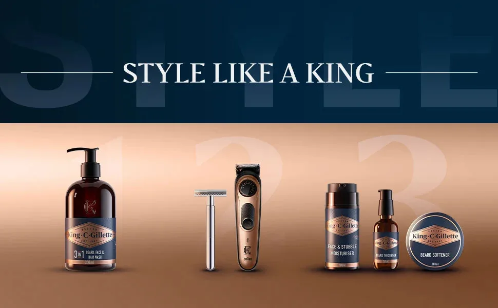 King C. Gillette Men's Beard Trimmer PRO with Precision Wheel for 40 Beard Lengths - product information 4