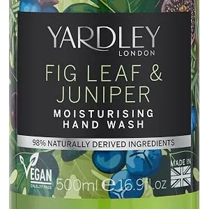 Yardley London Deluxe Fig Leaf and Juniper Botanical Hand Wash 500Ml Juniper 500 ml (Pack of 1) - Fig Leaf & Juniper